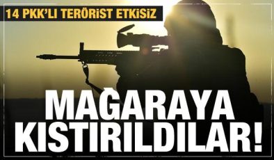 14 PKK’lı terörist etkisiz! Mağaraya kıstırıldılar! Bakan Soylu duyurdu