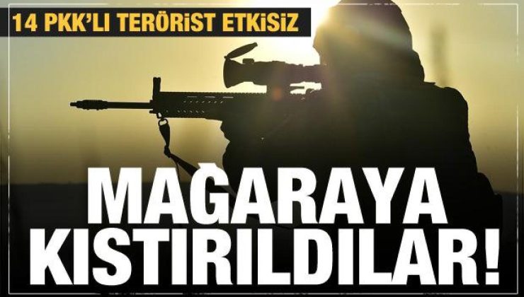 14 PKK’lı terörist etkisiz! Mağaraya kıstırıldılar! Bakan Soylu duyurdu