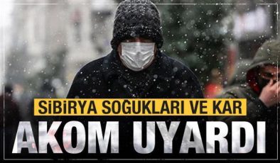 AKOM da uyardı! Sibirya soğukları İstanbul’da! Kar yağışı için gün verildi