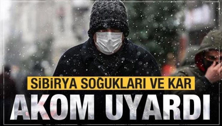 AKOM da uyardı! Sibirya soğukları İstanbul’da! Kar yağışı için gün verildi