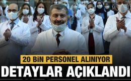 Bakan Koca’dan 20 bin sağlık personeli alımına ilişkin açıklama