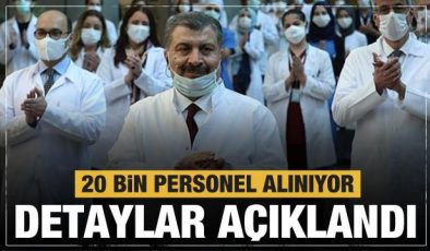 Bakan Koca’dan 20 bin sağlık personeli alımına ilişkin açıklama