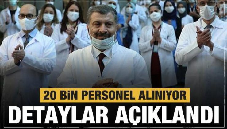 Bakan Koca’dan 20 bin sağlık personeli alımına ilişkin açıklama