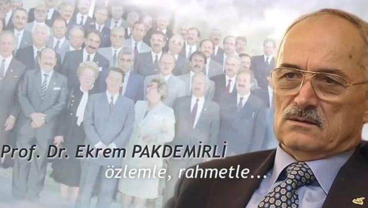 Bakan Pakdemirli: Babam merhum Prof. Dr. Ekrem Pakdemirli’yi rahmetle anıyorum