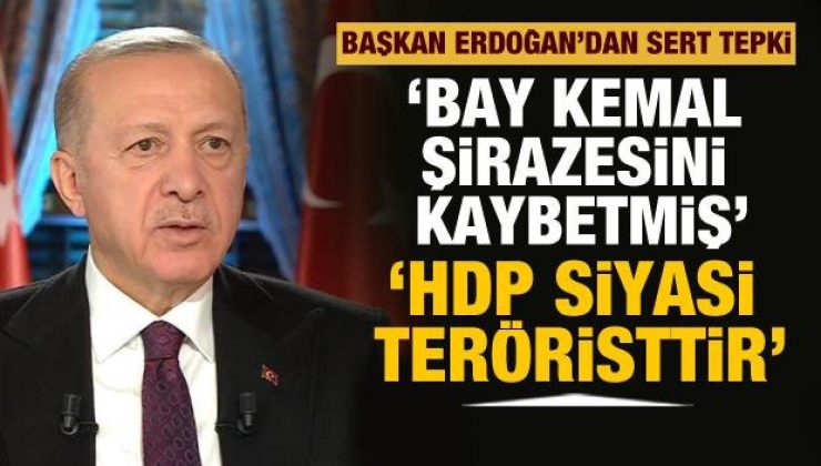 Cumhurbaşkanı Erdoğan: Bay Kemal şirazesini kaybetti