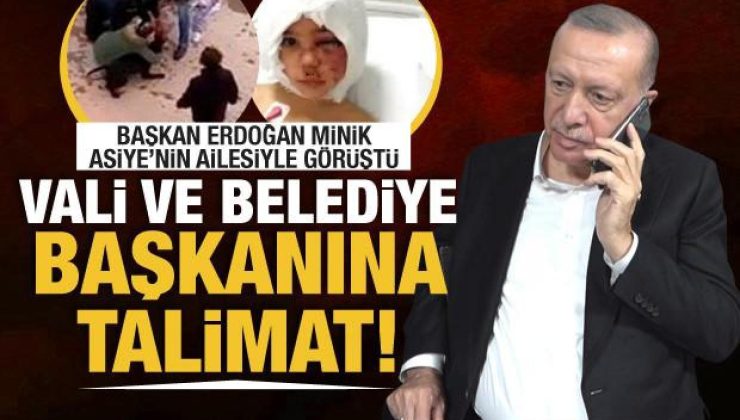 Cumhurbaşkanı Erdoğan, pitbull saldırısına uğrayan Asiye’nin babasıyla görüştü