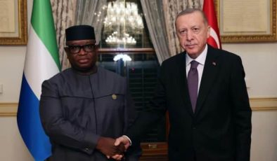 Cumhurbaşkanı Erdoğan, Sierra Leone Cumhurbaşkanı Bio ile görüştü