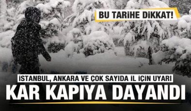 İstanbul, Ankara ve çok sayıda ile kar geliyor! Bu tarihe dikkat