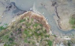 İznik Gölü’nde çekilme arttı: balıkçı kayıkları karaya oturdu, adacıklar oluştu