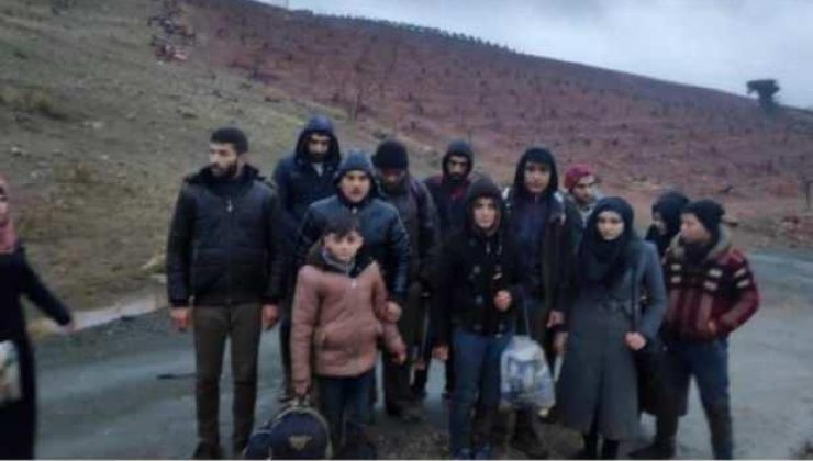 Kilis’te 16 kaçak göçmen yakalandı