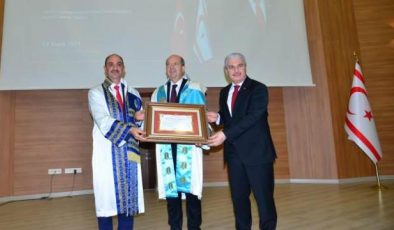 KKTC Cumhurbaşkanı Tatar’a, Ahi Evran Üniversitesi’nden fahri doktora