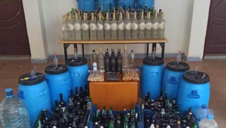Muğla’da 1040 litre sahte içki ele geçirildi, 2 kardeş gözaltında