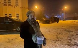 Savcı Sayan’dan şaşırtan deney! Ağrı’da -22 derecede su buharlaştı