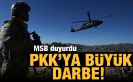 Son Dakika… MSB duyurdu: PKK’ya büyük darbe!