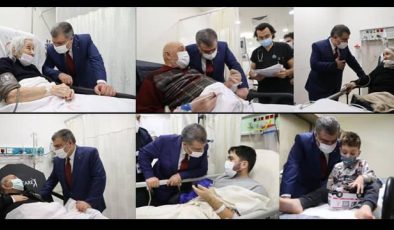 Sağlık Bakanı Fahrettin Koca’dan İstanbul’da 6 hastanede hasta ziyaretleri