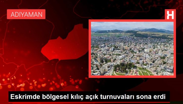 Eskrimde bölgesel kılıç açık turnuvaları sona erdi