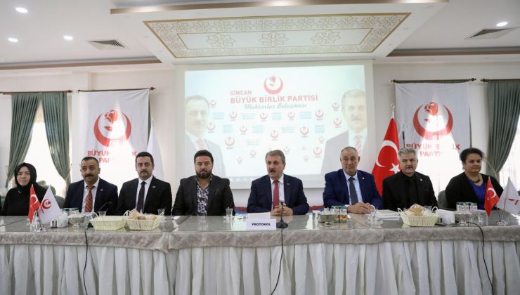 Ankara haberleri! BBP Genel Başkanı Destici Sincan’da mahalle muhtarlarıyla buluştu Açıklaması