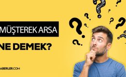 Müşterek arsa nedir? TOKİ müşterek arsa ne demek? Müşterek arsa kaç metrekare?