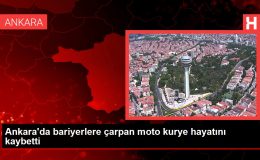 Ankara’da bariyerlere çarpan moto kurye hayatını kaybetti