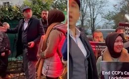 Eylem yapan Uygur Türkleri’ne söyledikleri infial yaratan polisle ilgili Emniyet’ten açıklama: Kullanılan ifadeler üzüntüye sebebiyet vermiştir