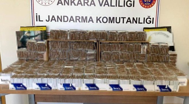 Ankara’da 2 bin paket kaçak tütün ele geçirildi