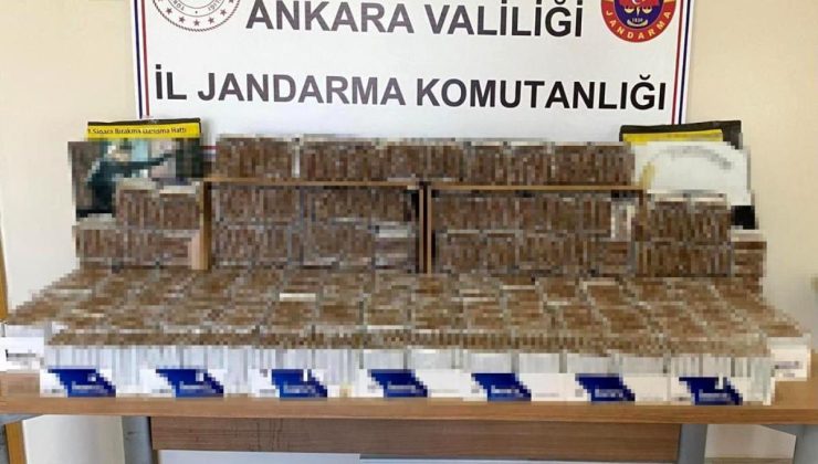 Ankara’da 2 bin paket kaçak tütün ele geçirildi