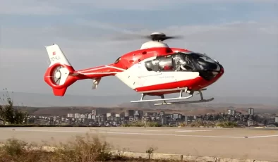 Beypazarı’nda Kalp Krizi Geçiren Hasta Ambulans Helikopterle Ankara’ya Nakledildi