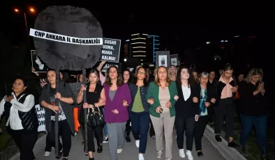 CHP Kadın Kolları’ndan Şiddet Protestosu