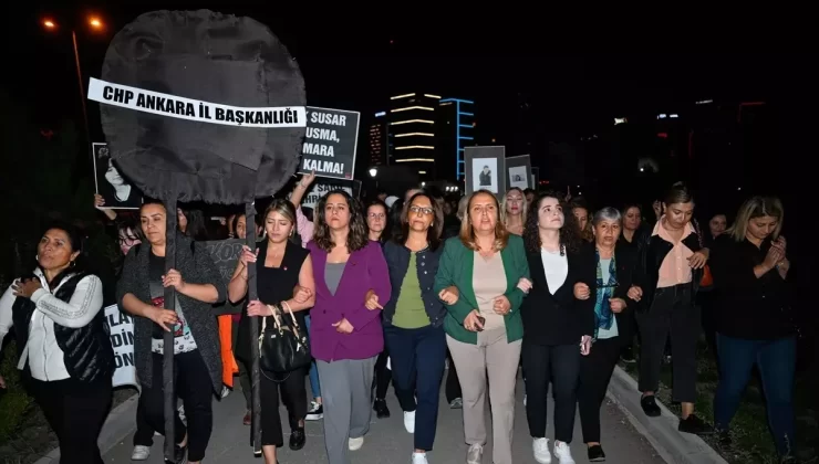 CHP Kadın Kolları’ndan Şiddet Protestosu